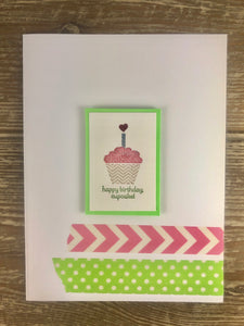 Greeting Card - Happy Birthday Cupcake