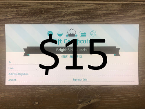 Gift Certificate - $15