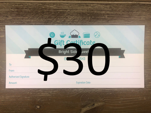 Gift Certificate - $30
