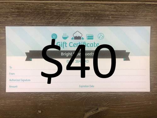 Gift Certificate - $40